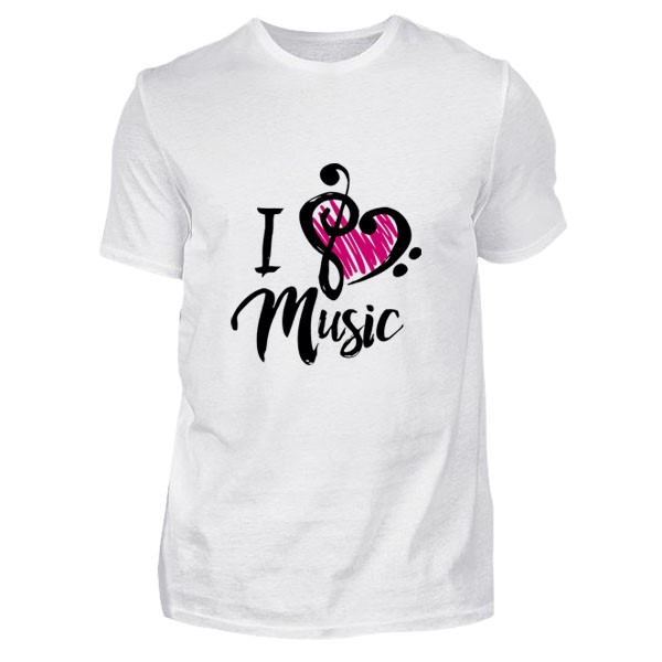 I Love Music Tişört