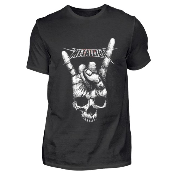 Metallica Skull Tişört, Rock Tişört, Metal tişört