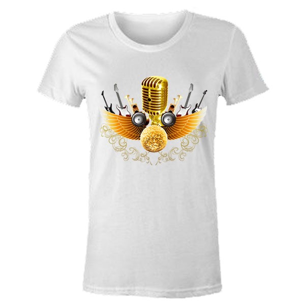 Altın Mikrofon Tişört