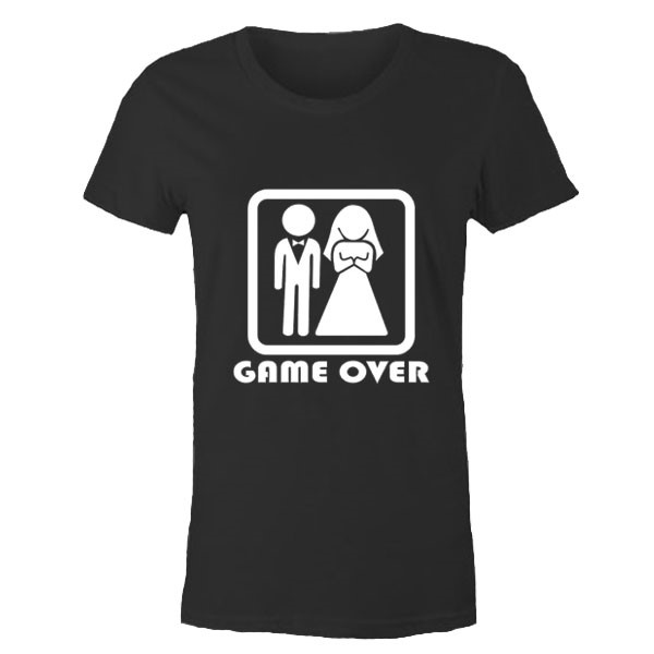 Game Over Tişört, gelin tişört, damat tişört